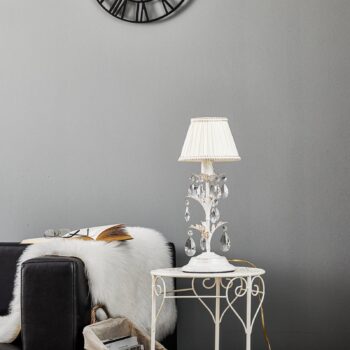 Stolová lampa Karen výška 40 cm slonová kosť