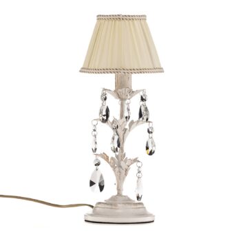 Stolová lampa Karen výška 40 cm slonová kosť