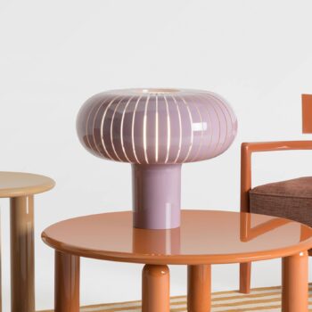 Stolová lampa Kartell Teresa Special Edition, fialová, Ø50cm
