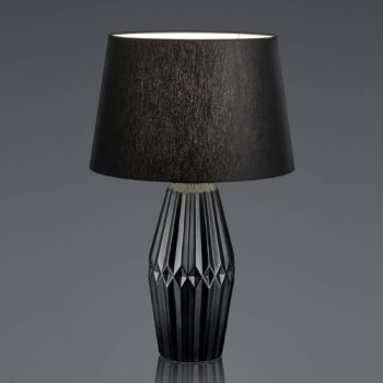 Stolová lampa Kera, textilné tienidlo, 58 cm