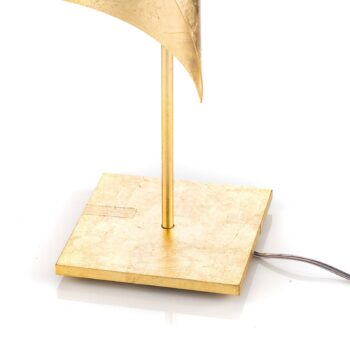 Stolová lampa Knikerboker Hué so zlatými listami, výška 70 cm