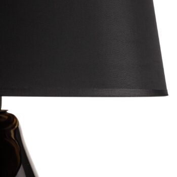 Stolová lampa Lacrima, čierna/zlatá