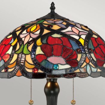 Stolová lampa Larissa v štýle Tiffany