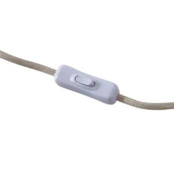 Stolová lampa Lindby Solomia, béžová, železo, Ø 20 cm