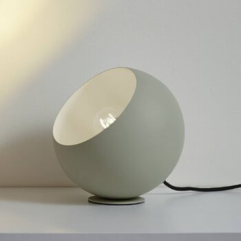 Stolová lampa Lindby Solomia, zelená, železo, Ø 20 cm