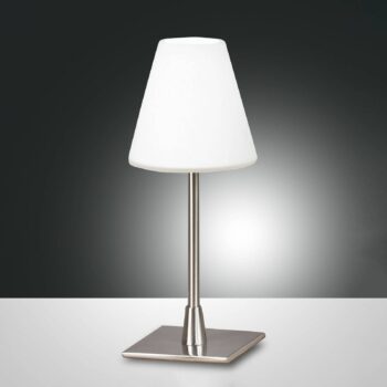 Stolová lampa Lucy LED s dotykovým stmievačom, chróm