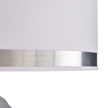 Stolová lampa Lund, biela/opálová, výška 70 cm