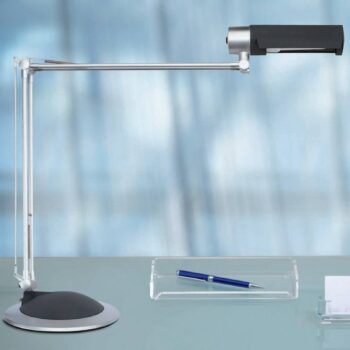 Stolová lampa MAULoffice, čierna/strieborná, výška 56 cm, kov