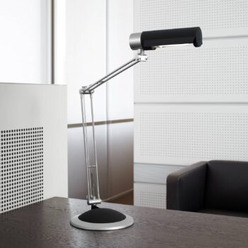 Stolová lampa MAULoffice, čierna/strieborná, výška 56 cm, kov