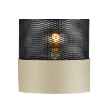 Stolová lampa Mesh E27 výška 18 cm piesková/čierna