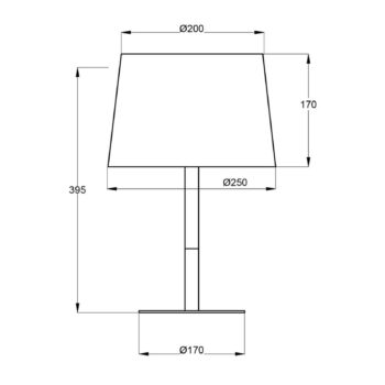 Stolová lampa Mikado LT látkové tienidlo na lampu