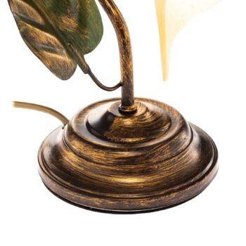 Stolová lampa Miranda 1-plameňová, bronzová