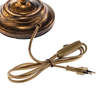 Stolová lampa Miranda 1-plameňová, bronzová