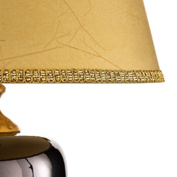 Stolová lampa Mozart v zrkadlovo šedej farbe/zlatej farbe