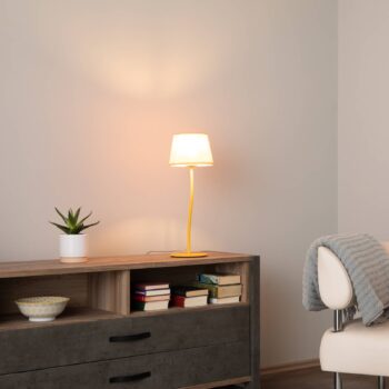 Stolová lampa Nicola, žltá