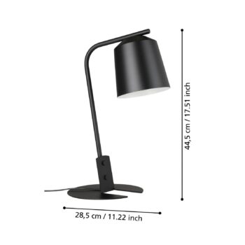 Stolová lampa Oneda z ocele