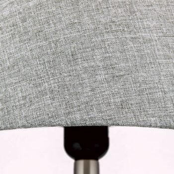 Stolová lampa Orchidea, hnedá/sivá, výška 53,5 cm, keramika/látka