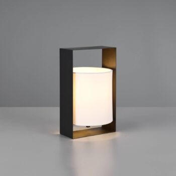 Stolová lampa Pail, čierna matná, kov, výška 27 cm