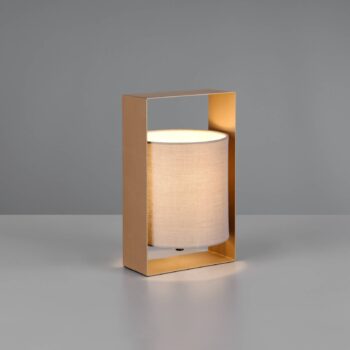 Stolová lampa Pail, coffee, kov, výška 27 cm