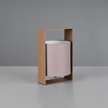 Stolová lampa Pail, coffee, kov, výška 27 cm