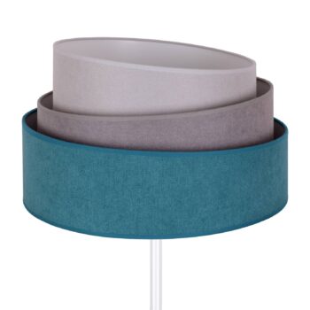 Stolová lampa Pastell Trio tyrkysová/sivá/svetlo sivá H50cm