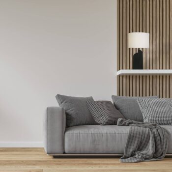 Stolová lampa Perth, biela/čierna Výška 65 cm Textil/živica