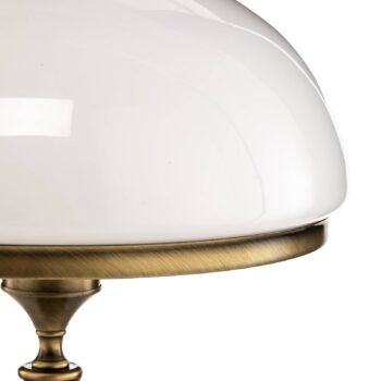 Stolová lampa Petro, sklo, farba starého mosadzu, výška 50 cm