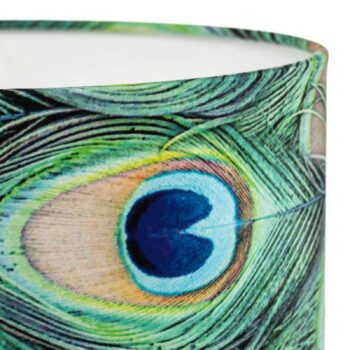 Stolová lampa Pfau, Ø 25 cm, zelená