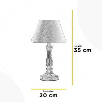 Stolová lampa Raffy zo starého dreva