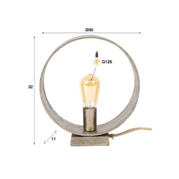 Stolová lampa Roxton, výška 32 cm, 1-plameňová