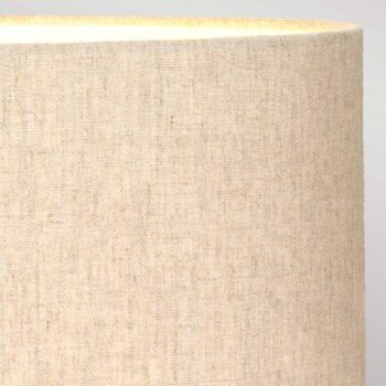 Stolová lampa Rufus, bronzová patina/krémová farba, ľan, živica
