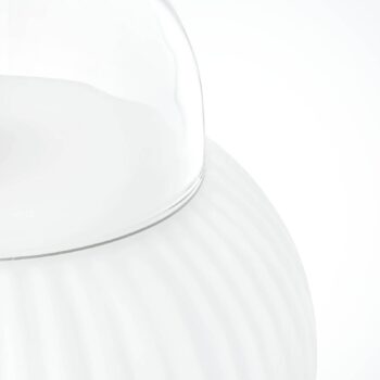 Stolová lampa Shahin, 3 svetlá, stmievateľná, sklo, výška 43 cm