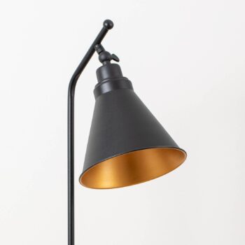 Stolová lampa Sivani MR-608, čierna/zlatá, kov, výška 50 cm