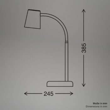 Stolová lampa Skriva, béžová, kov, GU10, 38 cm, otočná