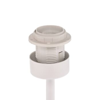 Stolová lampa Soho, kužeľovitá, výška 33 cm, biela