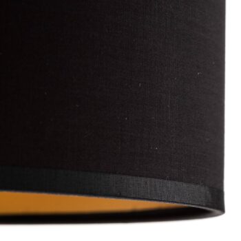 Stolová lampa Soho, valcovitá 56 cm čierna/zlatá