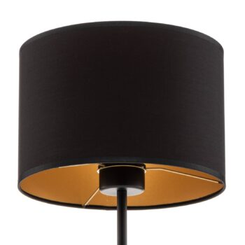 Stolová lampa Soho, valcovitá 56 cm čierna/zlatá