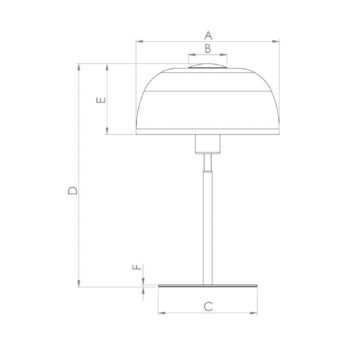 Stolová lampa Solo 2, mliečne sklo/čierna