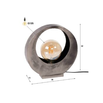 Stolová lampa Sonorc, 1-plameňová, spln
