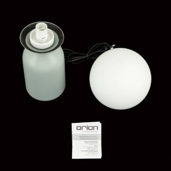 Stolová lampa Stanley, svetlozelená, výška 32 cm, keramika/sklo