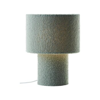 Stolová lampa Teddy, zelená, výška 30 cm, látka/kov