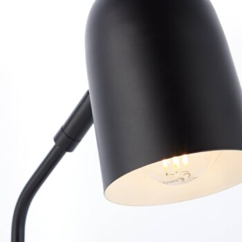 Stolová lampa Tong, čierna, výška 38 cm, kov