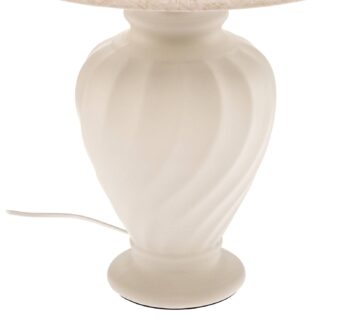 Stolová lampa Vortice z keramiky, biela