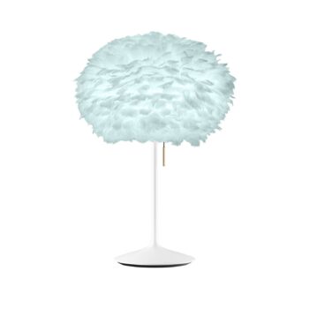 Stredná stolová lampa UMAGE Eos svetlo modrá/biela