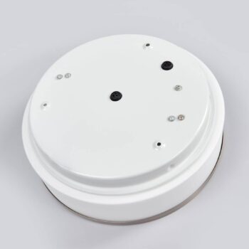 Stropná lampa Flush IP44, Ø 28 cm strieborná