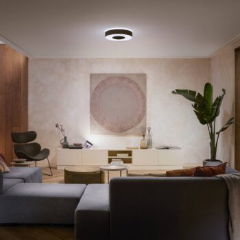 Stropná lampa Philips Hue Infuse LED 38,1 cm, čierna