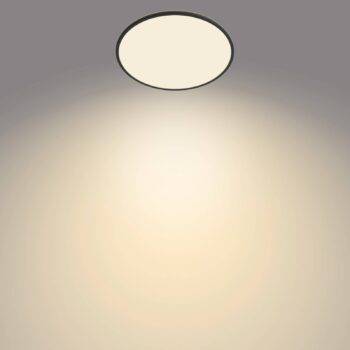 Stropná lampa Philips SuperSlim 2 700K Ø54cm čierna