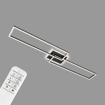 Stropné LED Frame CCT 2 obdĺžniky remote čierna