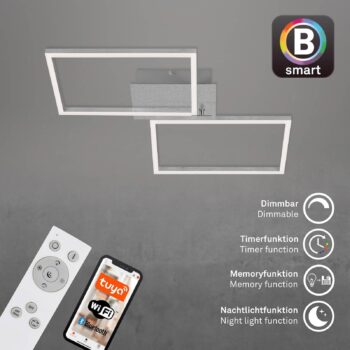 Stropné LED Frame S, stmievateľné, CCT, 50x38,8 cm