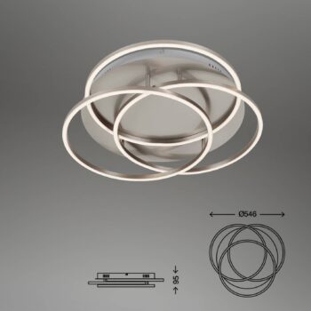 Stropné LED Frames tri kruhy pamäťová funkcia